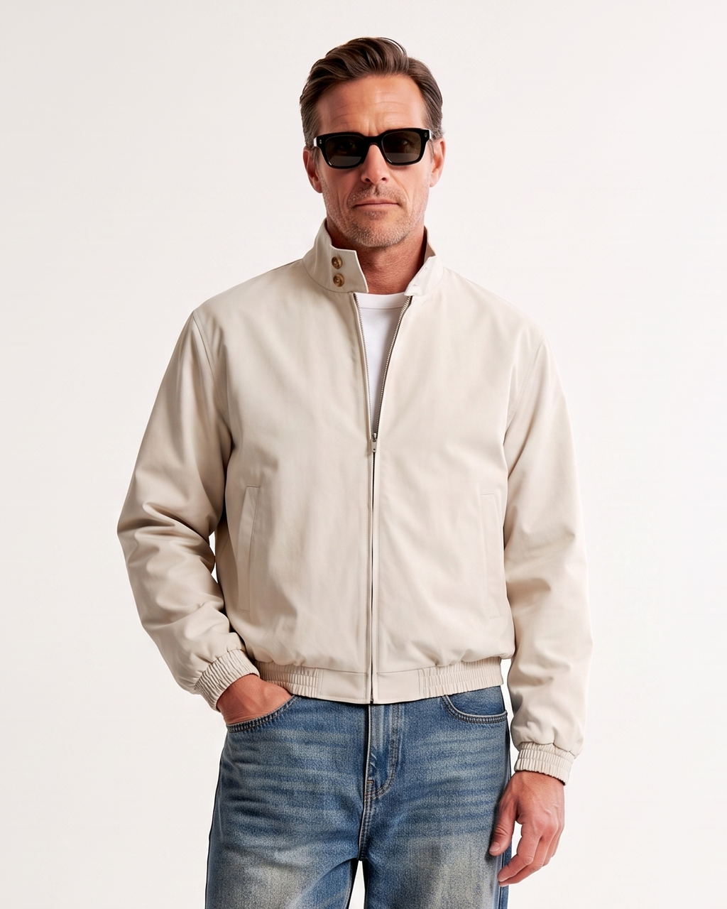 Stand Collar Bomber Jacket