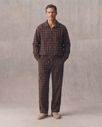 Unisex Plaid Wide Leg Pants