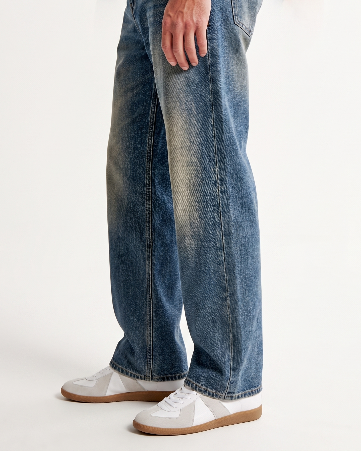 Men's Vintage Wash Denim Jeans