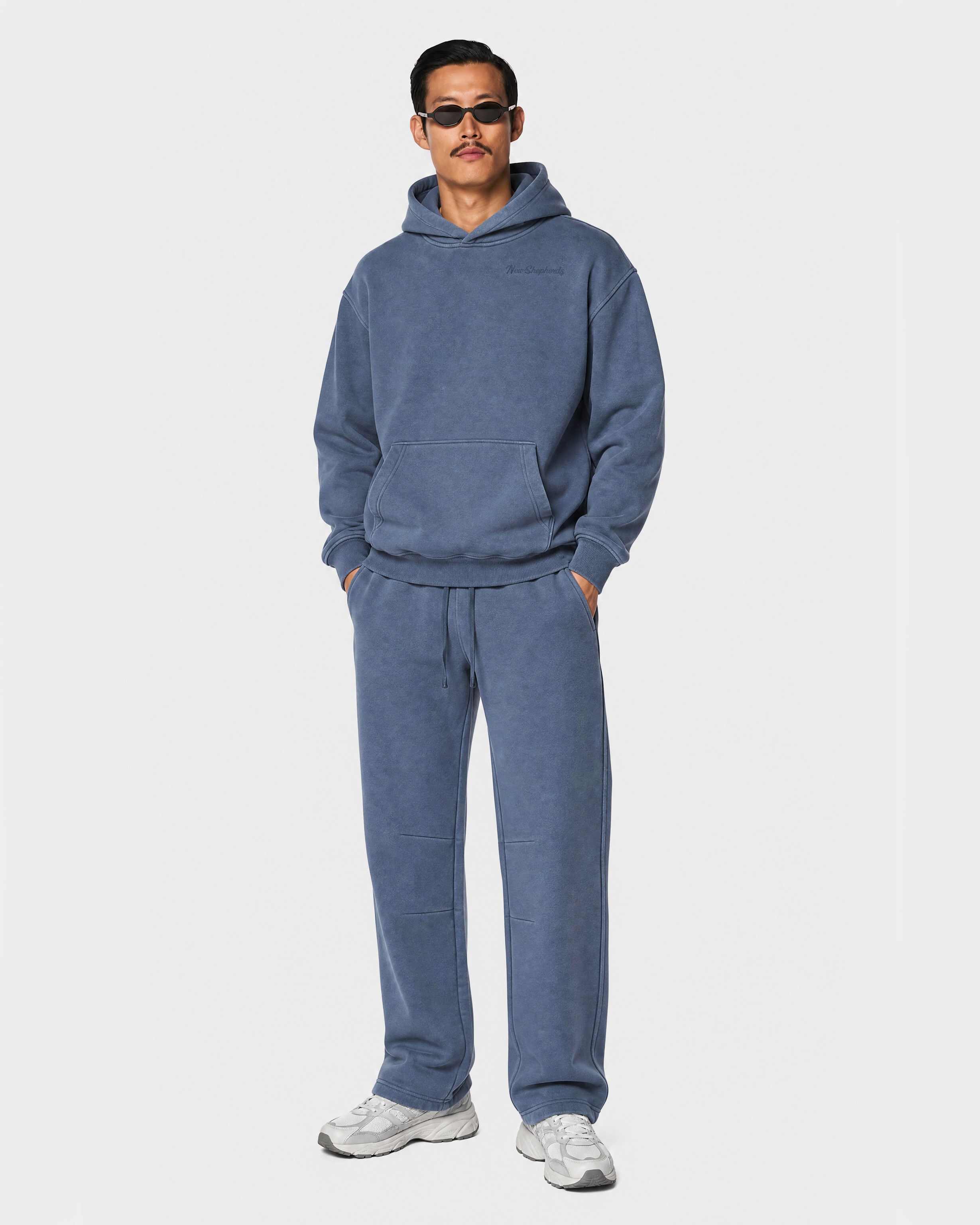Unisex Vintage Wash Boxy Fleece Hoodie