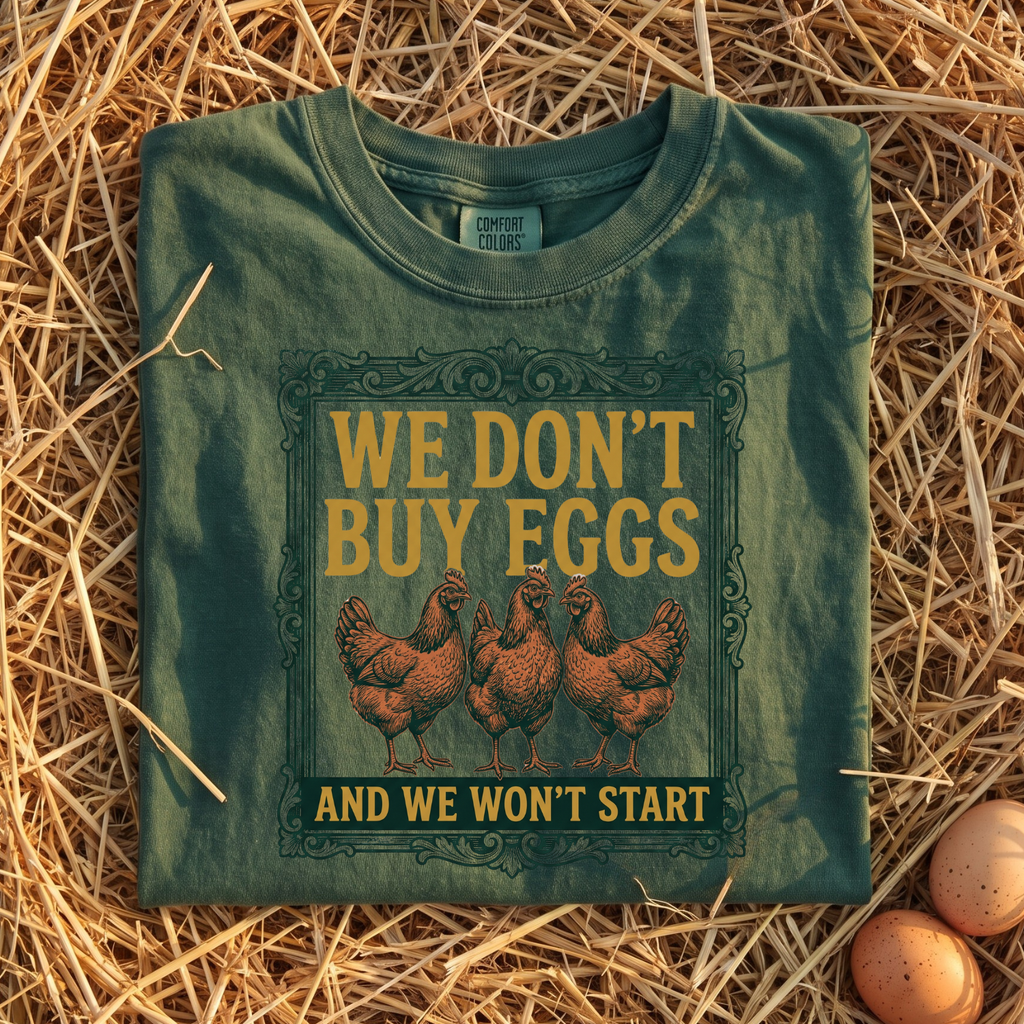 We Don't Buy Eggs T-Shirt