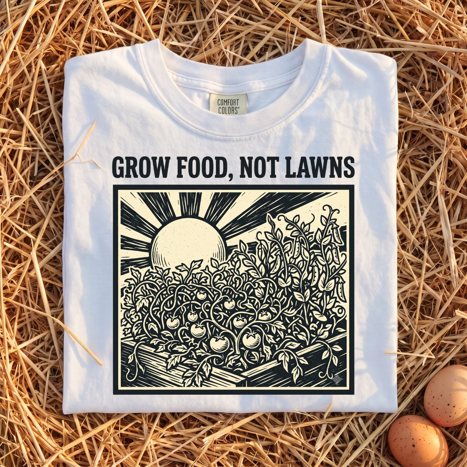 Grow Food, Not Lawns T-shirt