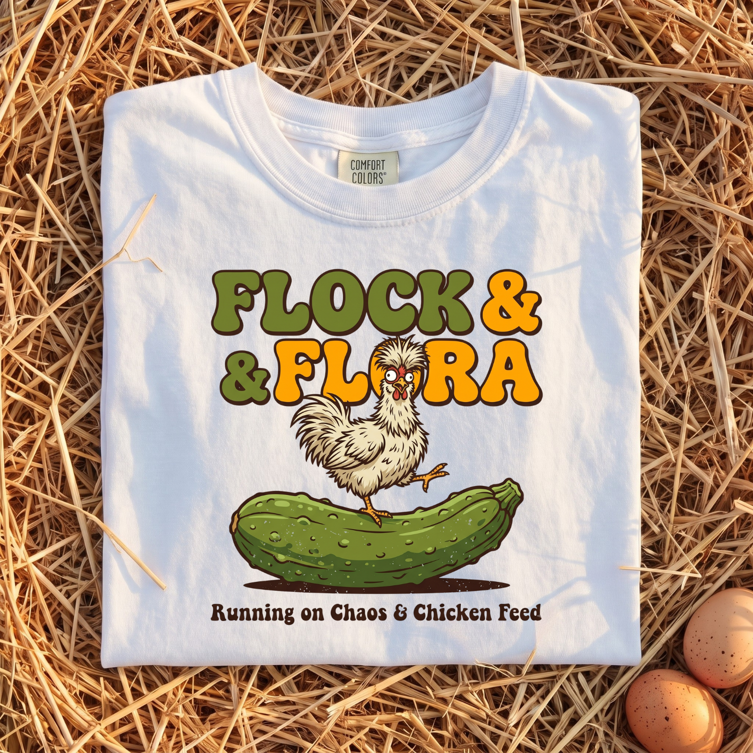 Flock & Flora Running On Chaos T-shirt