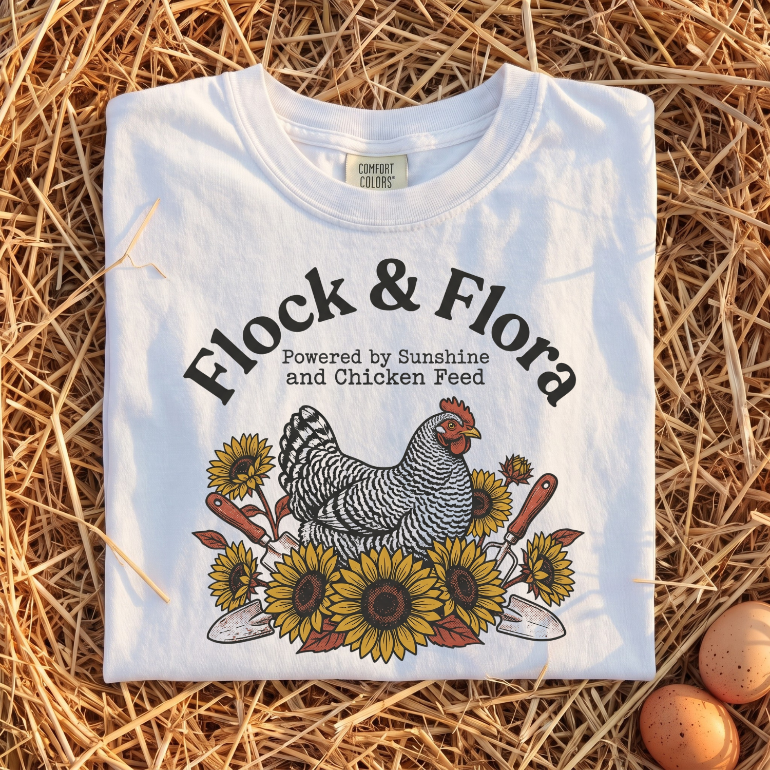 Flock & Flora Powered By Sunshine T-shirt